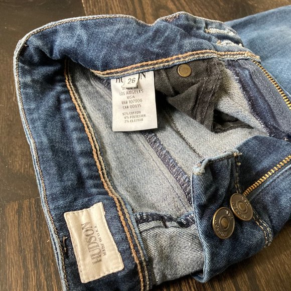 Hudson Mid-Rise Skinny Back Flap Pocket Jeans (sz 26) - Picture 8 of 9
